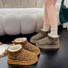 Leopard Print Sexy Snow Boots 2024 Winter New Women's Boots Foreign Trade Velvet Warm Thick-soled Casual Snow Boots Short Boots