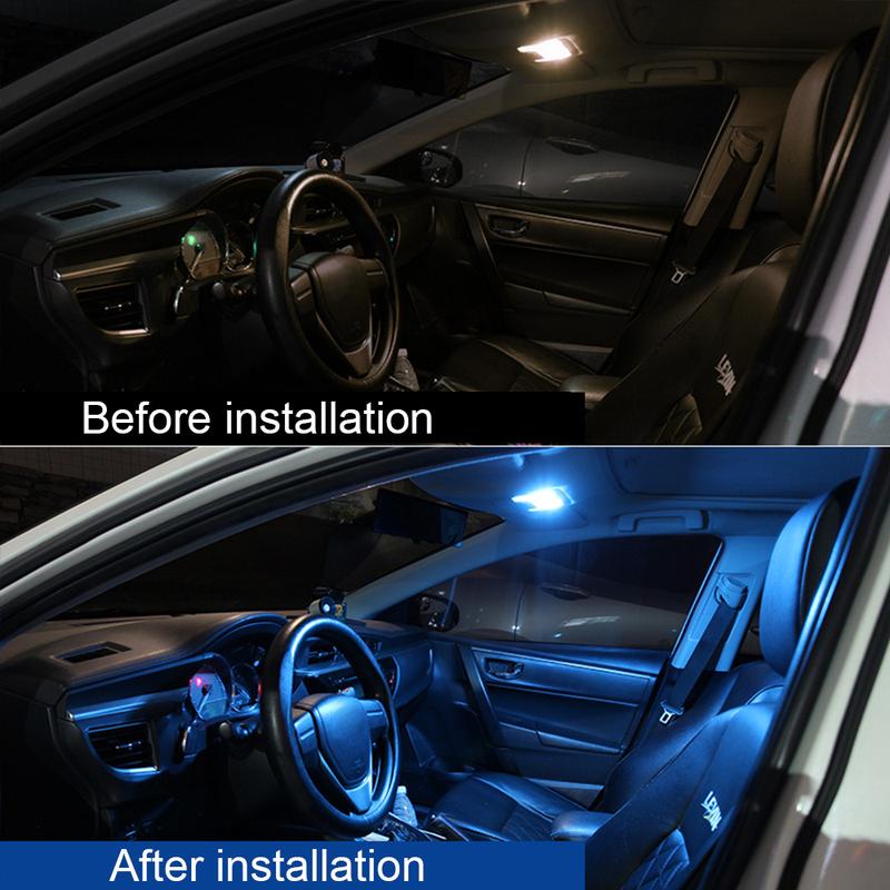 For Toyota Previa Estima ACR30 ACR50 2000-2019 9PCS 12V Car LED Bulb Interior Reading Lamp Door Light Trunks Light Accessories