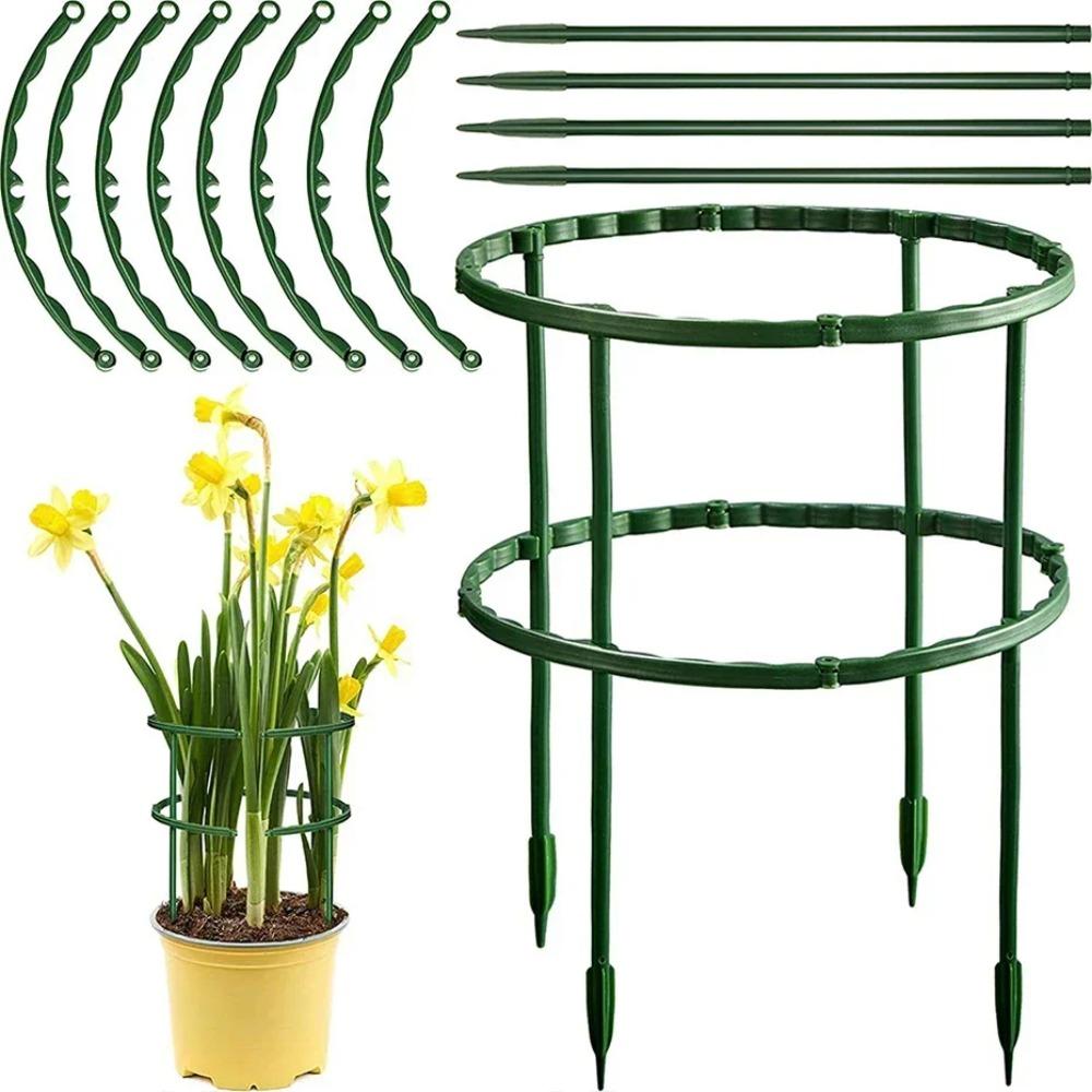 4/8/12pcs Plastic Plant Support Pile Stand Plant Specific Support Rods Gardening Tool