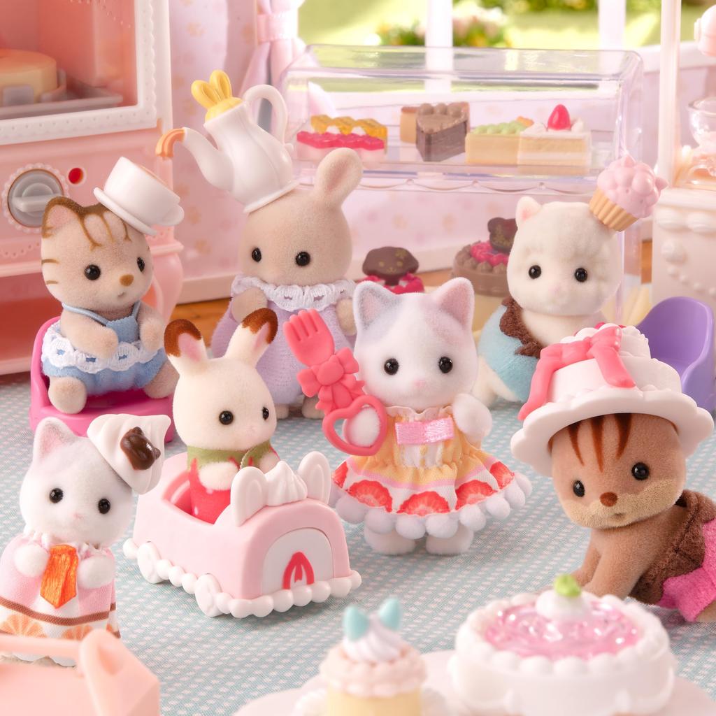 Кукольная детская коллекция Sylvanian Families Cake Party ST Mark Сертификация 3 года и старше Игрушечный кукольный домик Sylvanian Families EPOCH [Детская