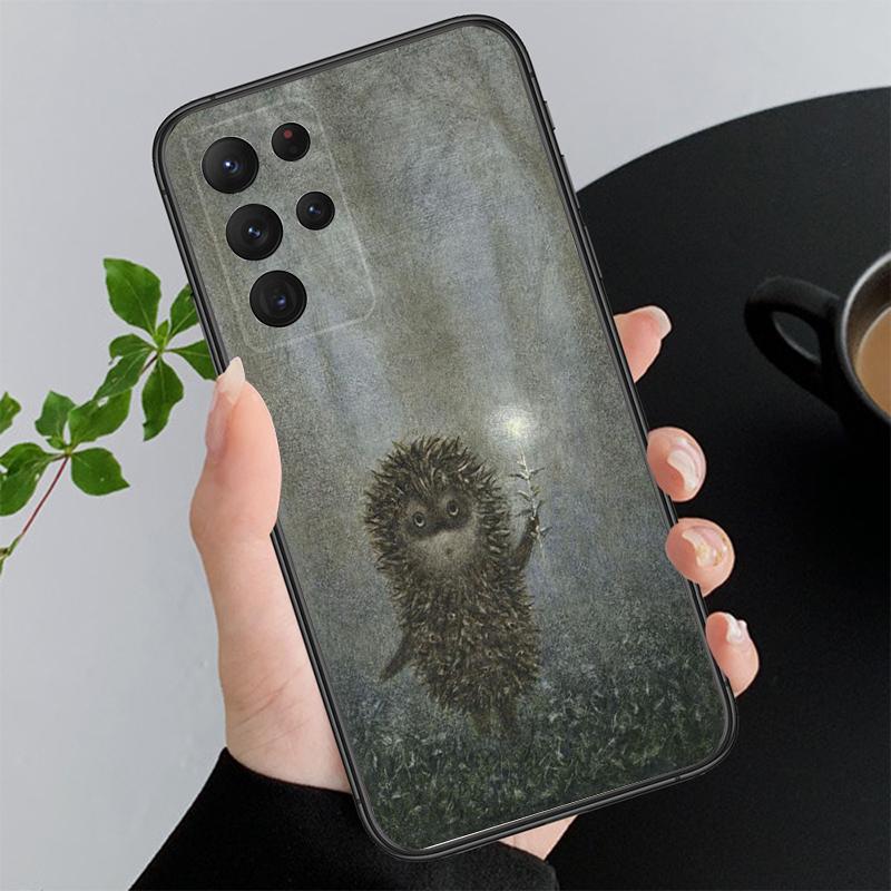 Чехол для телефона Samsung Galaxy A73 A13 A22 A32 A71 A33 A52 A53 A72 A73 A51 A31 A23 A34 A54 A52 A53S Ёжик в тумане Funda