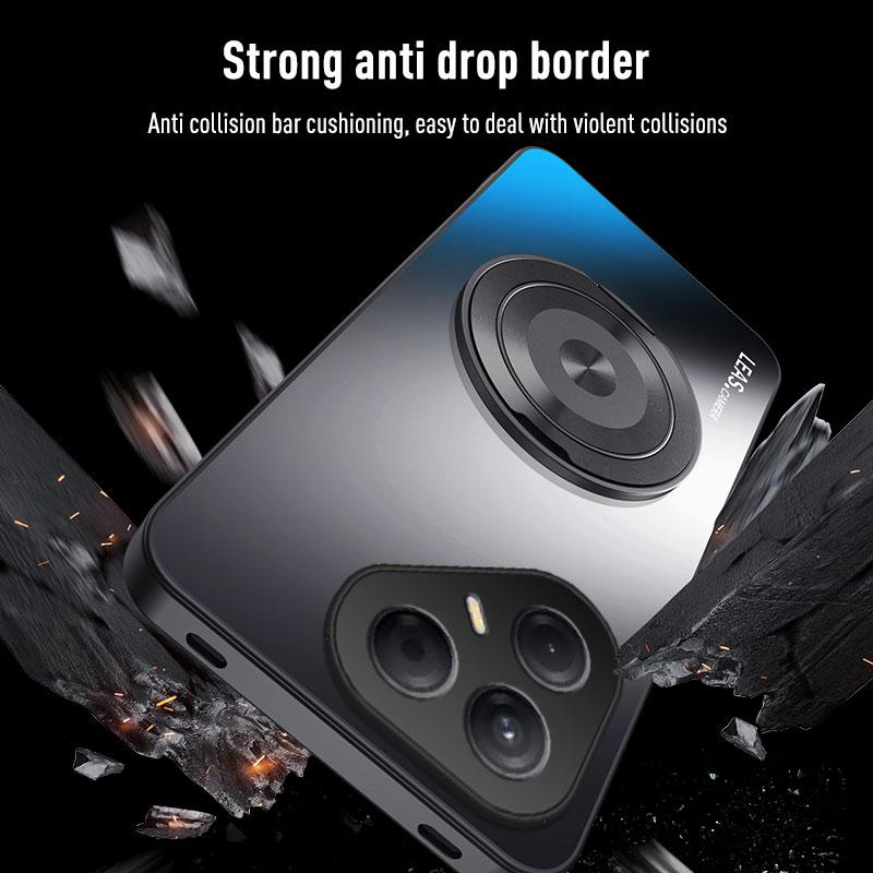EUCAGR Для Tecno Pova 7 5G AG Матовое Мягкое TPU+PC Матовая Подставка Задняя Крышка Для Tecno Pova7 5G Чехлы для Телефона Защитный Coque