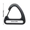4 Colors Triangle Carabiner 32mm Keychain Belt Buckles Spring Quickdraws Clip  Camping Hiking