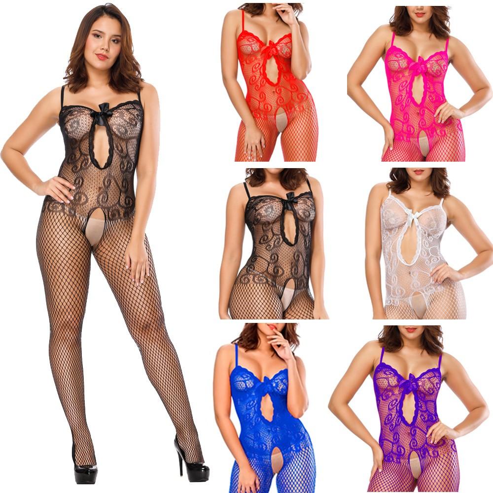 Women Sexy Lace Slim Lingerie Siamese Stockings