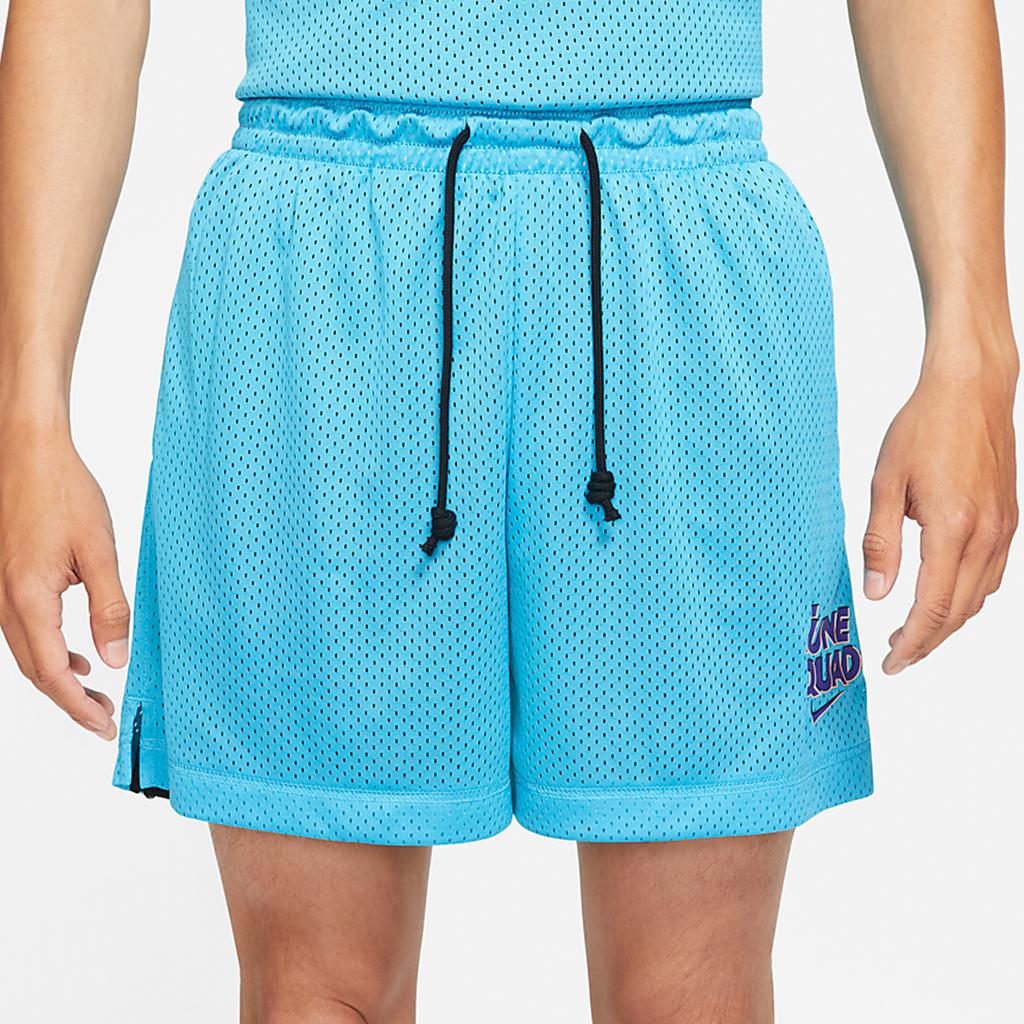 Nike Dri-Fit Standard Issue X Space Jam Баскетбольная сетка с надписями Прямые мужские шорты Небесно-голубые DJ3897-434