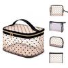 FLORPERRY Makeup Makeup Clear Cosmetic Cosmetic Storage Travel Set of Vanity Beige Pouch, Box, Bag, Pouch, Waterproof, Lightweight, Pouch, 5, Pouch,