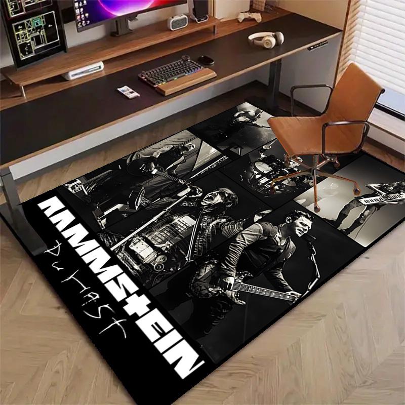 1pc Rammstein3 Design Printed Area Rug Carpet for Bedroom Living Room Home Decor Rugs Mat Non Slip Mat Rug for Bedside