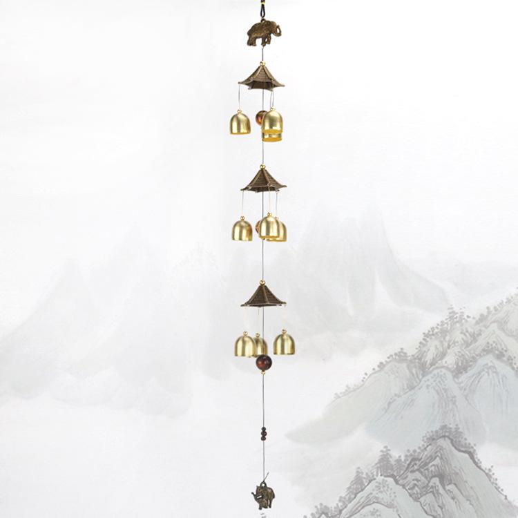 Старинные китайские литые ветряные колокольчики: Подвеска-колокольчик из меди для домашнего декора и подарков