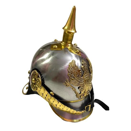Немецкий шлем Pickelhaube Имперский прусский шлем Шипастый шлем WW1 Бронежилет Носимая офицерская каска