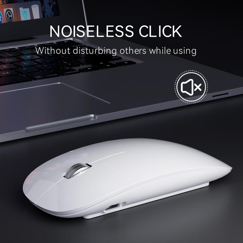 AmeToNana AmeNana Wireless Mouse, Bluetooth Mouse, MouseMaster, Silent Mouse, Slim 65g, Rechargeable, Energy-Efficient, High Precision, Compatible