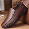 [Real First-layer Cowhide] High-end Men's Business Casual Leather Shoes, One-pedal Lazy Shoes, Driving Shoes