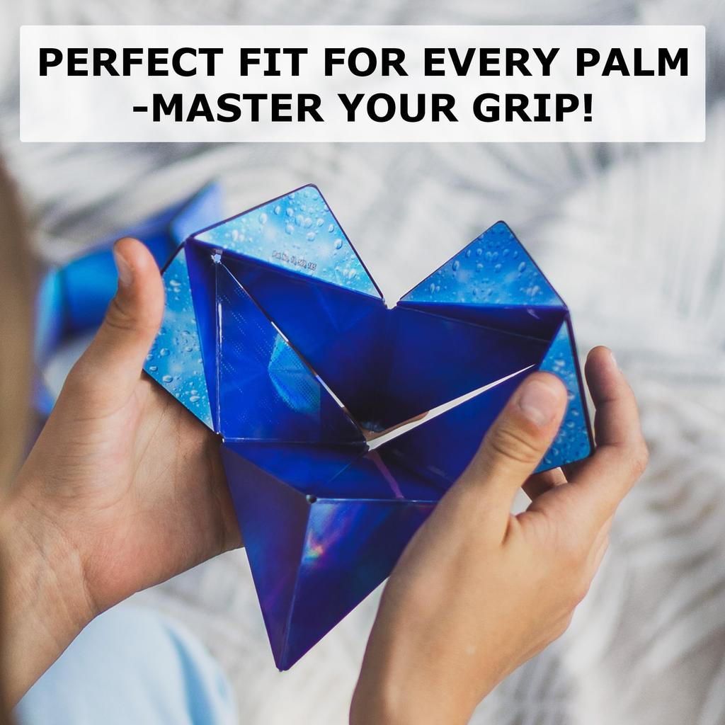 Запатентованный кубик-фигурка SHASHIBO Shape Shift Box с 36 редкоземельными магнитами, трансформирующийся в более чем 70 форм (Голограмма Полярная)