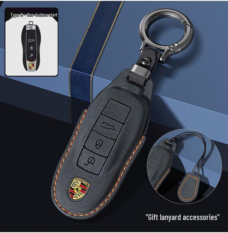 Премиальный чехол-держатель для ключа автомобиля Porsche Macan