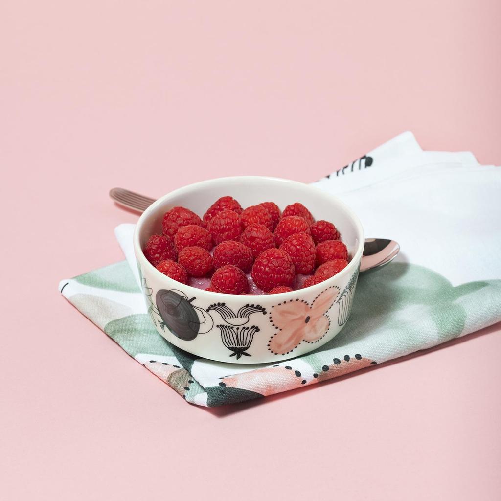 Arabia Kukkama 1075672 [Officially Imported] Bowl, Green, 13cm,