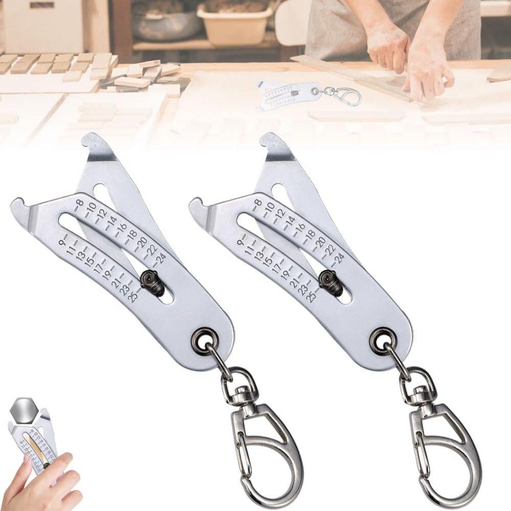 Large Opening Bolt Size Finder Keychain for Fast Precises Measurement