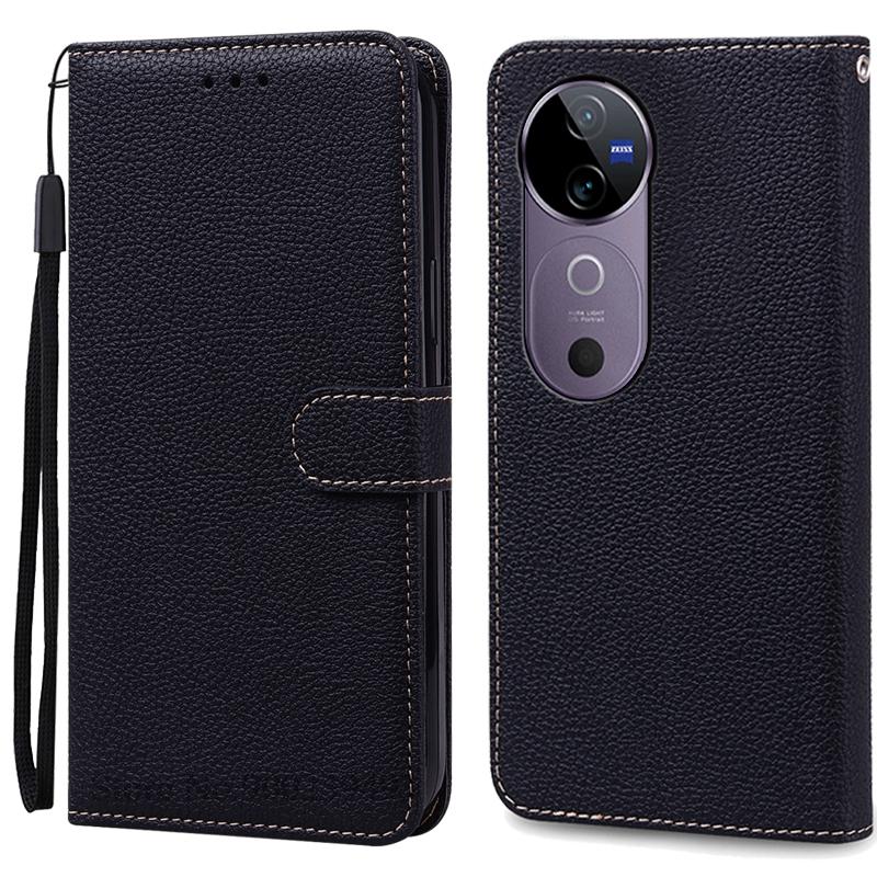 Для Vivo V40 Чехол Кошелек Кожаный Чехол-книжка Для Vivo V40 5G Чехол Vivo V40 Pro Чехол для телефона Coque Fundas Книжка-чехол
