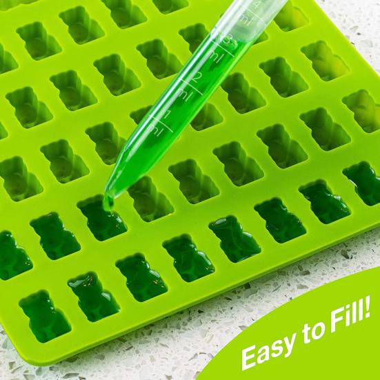 Форма для жевательной резинки, не содержащая BPA, с антипригарным покрытием, форма для конфет в форме плюшевого мишки пищевого качества