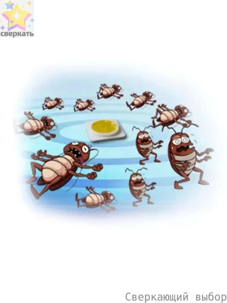 Станция уничтожения тараканов, средство от тараканов, бытовая мазь от тараканов, кухонная наклейка от тараканов