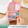 Compact 8-Compartment Pill Organizer for Travel