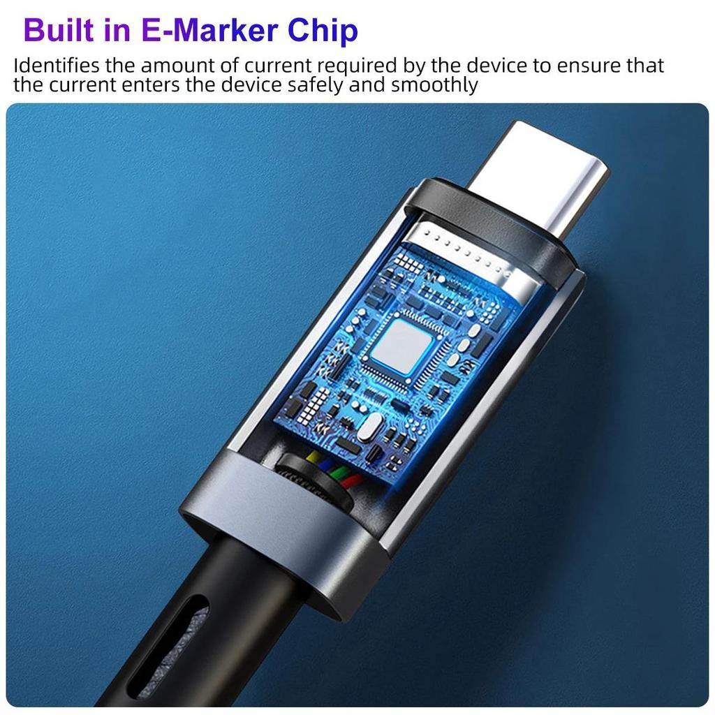 Кабель для передачи данных USB 4.0 Type C - C PD 240 Вт Быстрая зарядка 40 Гбит/с 8K 60 Гц Кабель для компьютера телефона