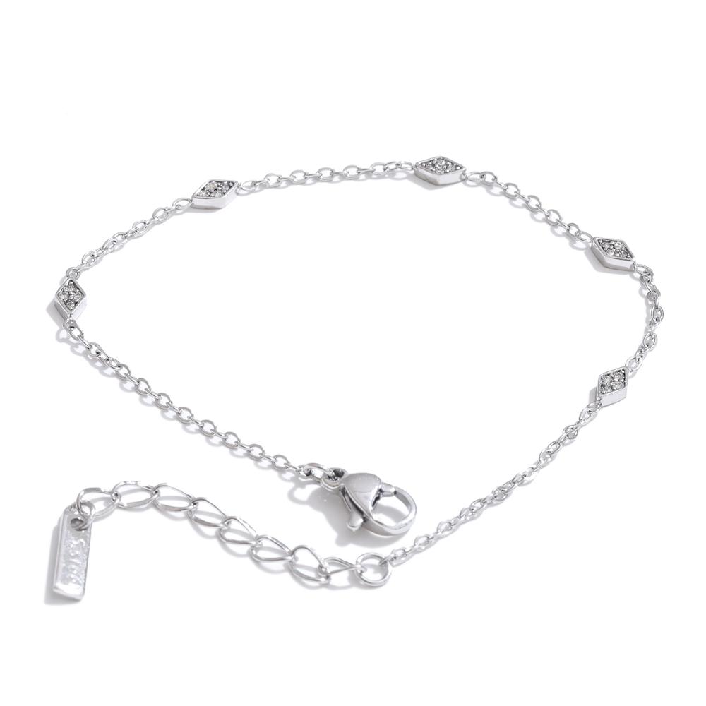 Yhpup Thin Stainless Steel Cubic Zirconia Chain Bracelet Bangle for Women Summer Delicate Aesthetic Chic Wrist Jewelry Recommend