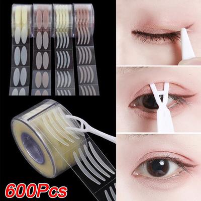 600 шт./рулон, дышащая кружевная лента для век, невидимая односторонняя наклейка для двойного века, украшение для больших глаз
