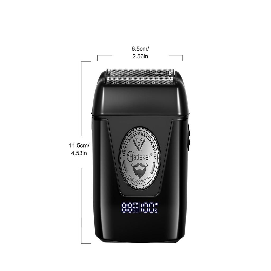 Hatteker Электрическая повторяющаяся бритва для мужчин Магнитный мотор Триммер для бороды USB Перезаряжаемый Профессиональный инструмент для груминга HT-386