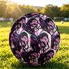 Demon Slayer Printed Size 5 Standard Football, Waterproof PU Training Soccer Ball for Outdoor Sports