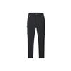 Solid Color Woven Straight Leg Casual Pants Men Bottoms Black A11M347802F-BK