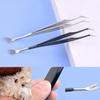 2 In 1 Professional Pet Dog Cat Tick Removal Tweezers Pet Flea Clip Stainless Steel Tick Remover Tools