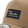 Newera Сетчатая кепка 9FORTY Trucker 14550991 N010AT465 хаки бежевый БЕСПЛАТНАЯ ЧЕРНАЯ НАШИВКА ONSPOTZ Изготовленная на заказ кепка Kyu Forty A Frame унисекс летняя солнцезащитная УФ-защита