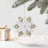 Transparent Christmas Tree Pendant Crystal Snowflake Ornament  Holiday Party Decor