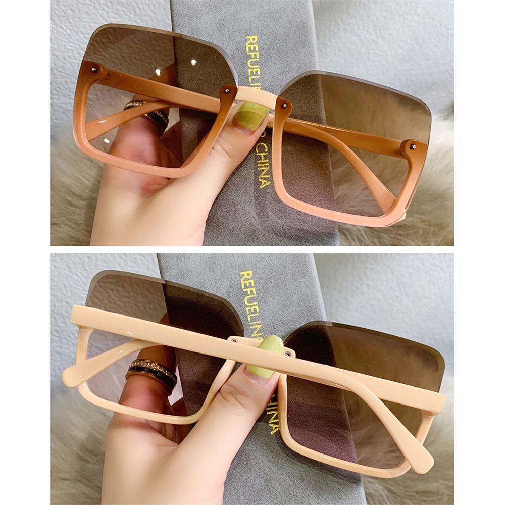 UV400 Driver Goggles Oversized Sunglasses Eyewear for Lady Women Square Sun Glasses Big Frame