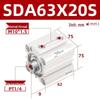 Airtac Ultra-thin Pneumatic Cylinder SDA Series (63 to 100mm stroke)