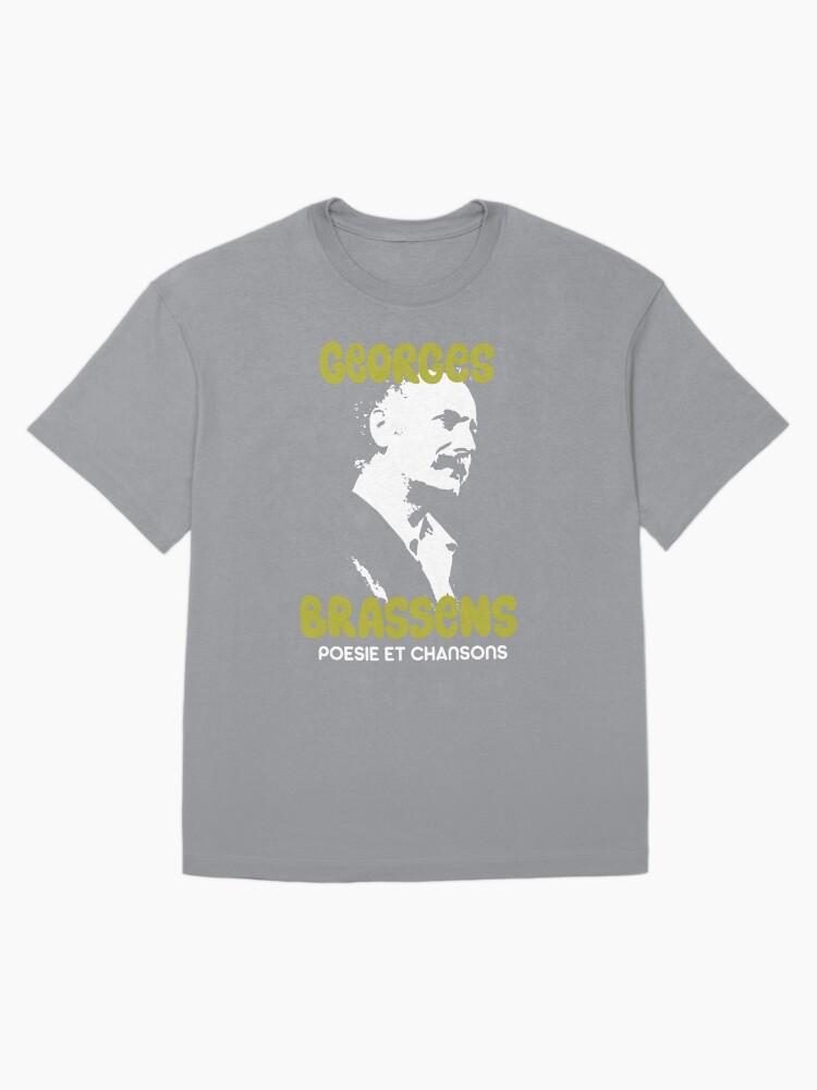 Georges Brassens Georges Brassens Tribute Design - Poetry et Chansons Oversized T-Shirt
