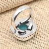 Aqua Chalcedony Gemstone Handmade Solid 925 Sterling Silver Ring Jewelry