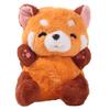 Stuffed Animal Breathing Red Panda Music Lights Sound Sleeping Doll  Children Gift