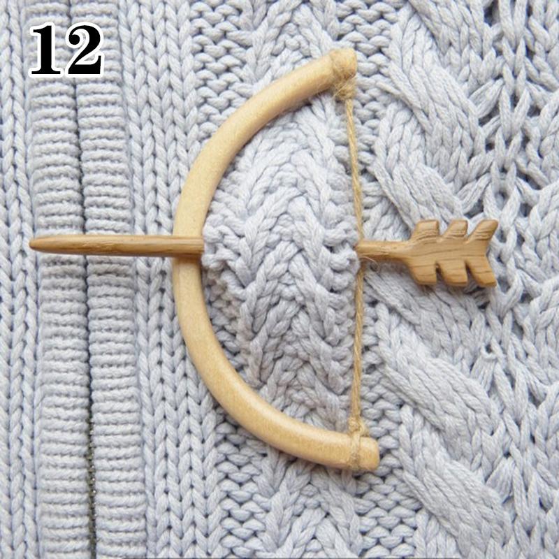 25 стилей, застежка, заколка для шали, брошь, булавка с деревянным рисунком животного, сделай сам, забавное милое ремесло