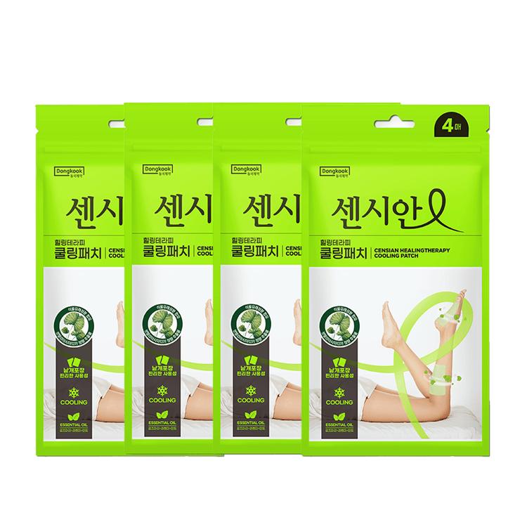 Sensian Healing Therapy Cooling Patch Total 16 patches (4 patches × 4 packs)