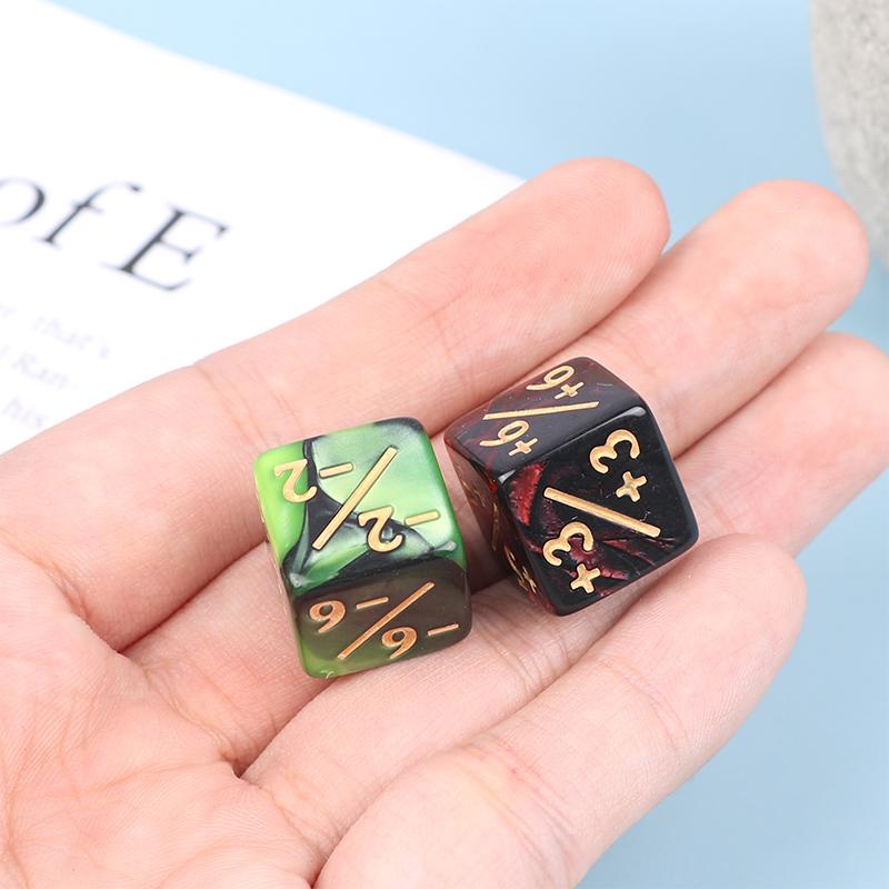 1 шт 16 мм 6-гранные игральные кости счетчики +1/-1 игральные кости детские игрушечные игральные кости для игры