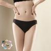 Tangge Women's Low Waist Mulberry Silk Triangle Panties - Breathable, Comfortable, Solid Color