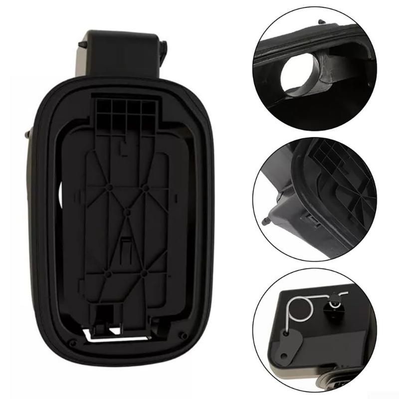 Black Gas Fuel Tank Access Door Cover Suitable for 68161542AJ Perfect Fitment and Reliable Seal Secure & Convenient Fit