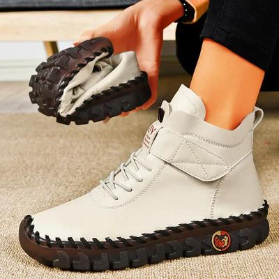 Зимние ботильоны женские меховые сапоги ручная работа нитки мама хлопок обувь для женщин новые водонепроницаемые короткие зимние сапоги Botas