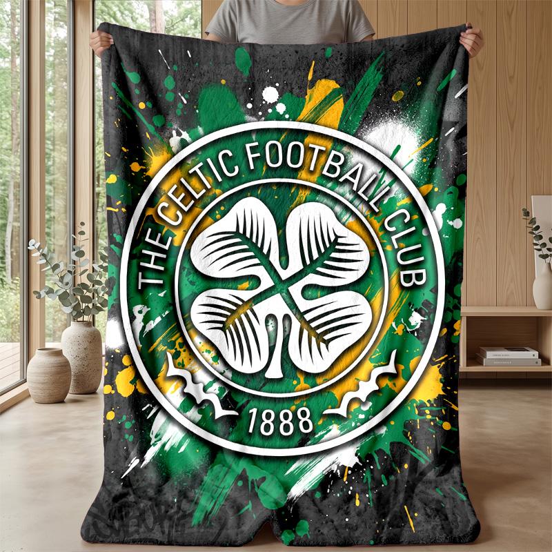 Celtic FC Soft Flannel Fleece Blanket Lightweight Cozy Warm Throw Blanket For Sofa Bed Home Decor