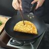 COOKER KING Hand-Cast Rust-Resistant Cast Iron Wok