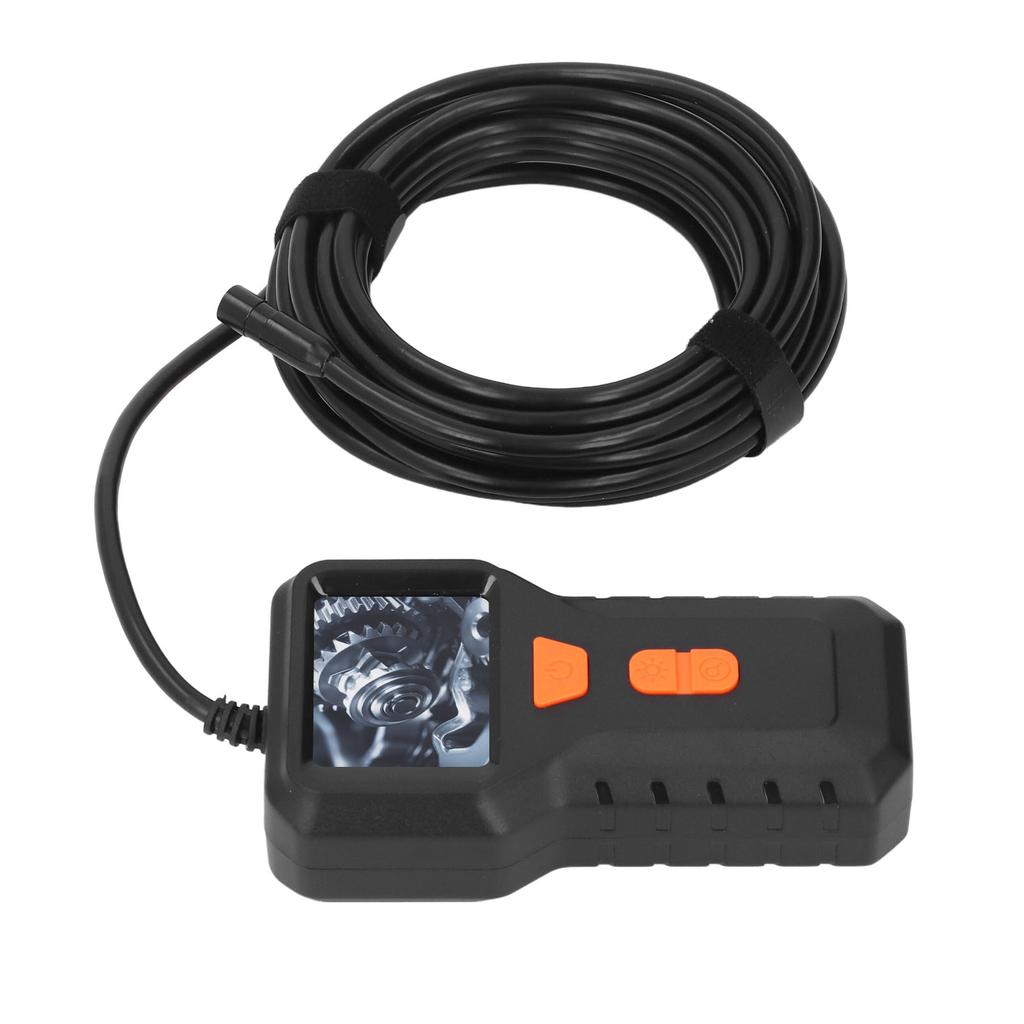 Промышленная инспекционная камера с 2-дюймовым HD-дисплеем, портативная, с кабелем 5 метров, объективом 8 мм, цифровая камера-змеевик.