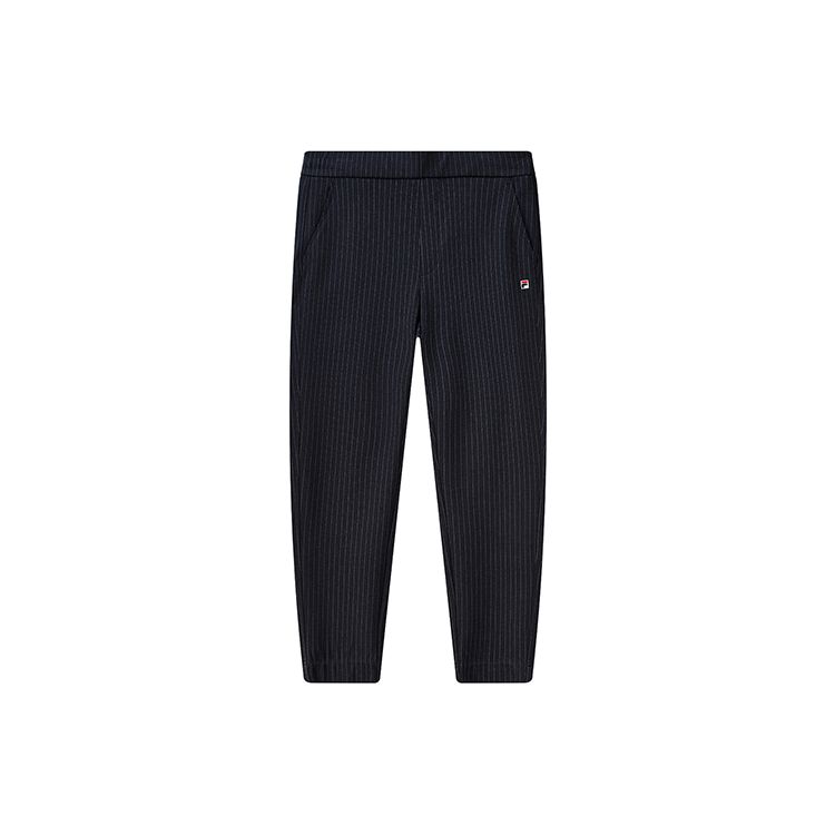 Fila Полосатые прямые трикотажные брюки мужские брюки Legend-Blue F11M111608F-NV