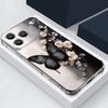 Многоцветный чехол с узором «Бабочка» для iPhone 17 Pro Max Coque iPhone 16 15 14 13 Pro Max 11 Ударопрочный прозрачный мягкий силиконовый чехол