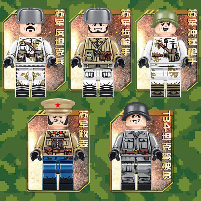 683Pcs Sembo T-34 Tank Model Educational Building Blocks Toys For Boys DIY Birthday Holiday Gift Small Bricks 101038