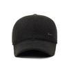 Middle-Aged And Elderly Woolen Baseball Cap Men'S Winter Casual Thickened Warm Cotton Hat Outdoor Riding Cap